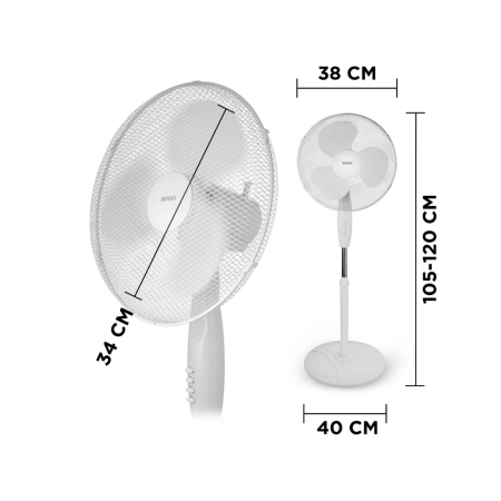 Stoječi ventilator Sogo VEN-SS-21220